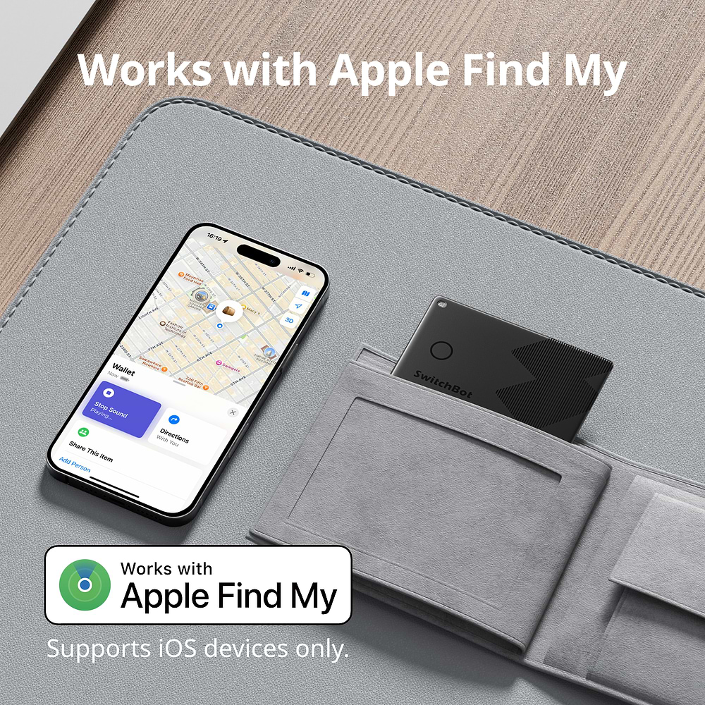 SwitchBot - Wallet Finder Card / Black