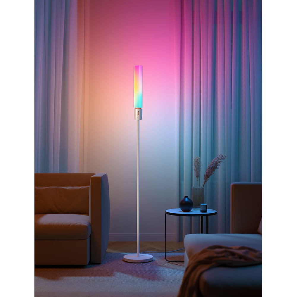 Govee - RGBICWW Cylinder Corner Floor Lamp / White