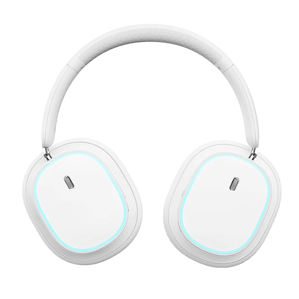 אוזניות גיימינג אלחוטיות Baseus AeQur GH02 עם חיבור Bluetooth וחוטי, דרייברים כפולים, מיקרופון נשלף ועד 40 שעות שימוש.