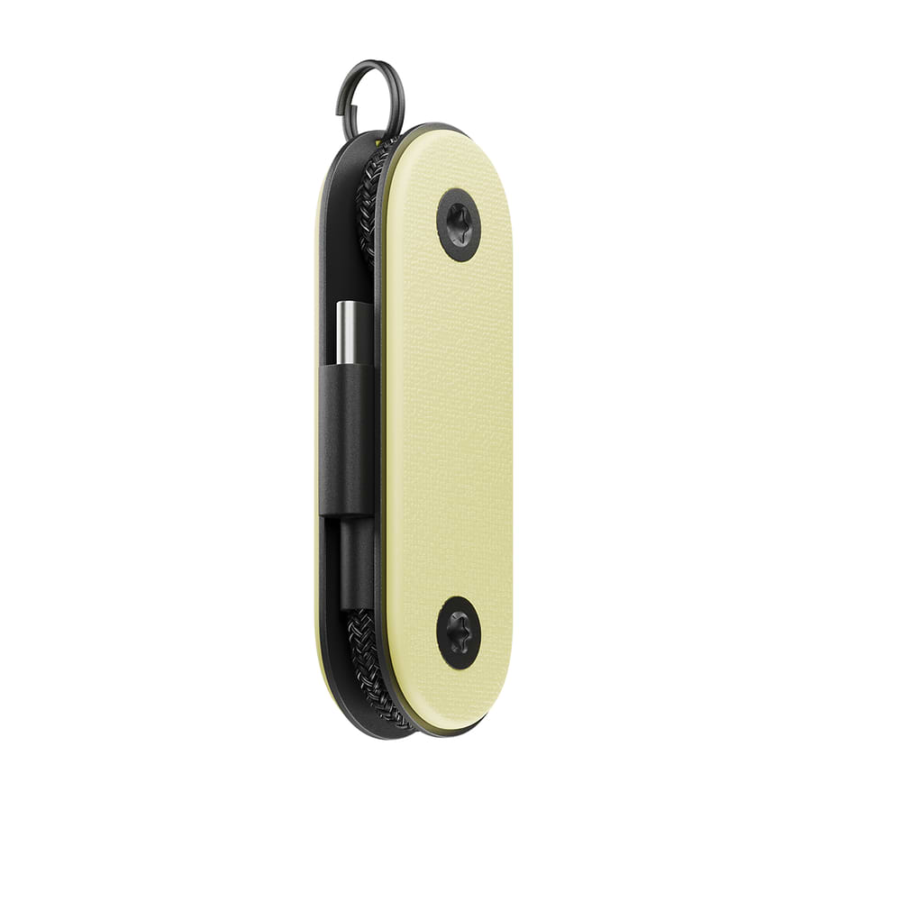 Native Union - Pocket Cable הוא כבל USB-C קומפקטי עם טבעת למחזיק מפתחות, התומך בטעינה מהירה עד 60W. עיצוב חכם עם ניהול כבל מובנה מאפשר לשאת אותו בקלות לכל מקום ולשמור עליו מסודר ונוח לשימוש.