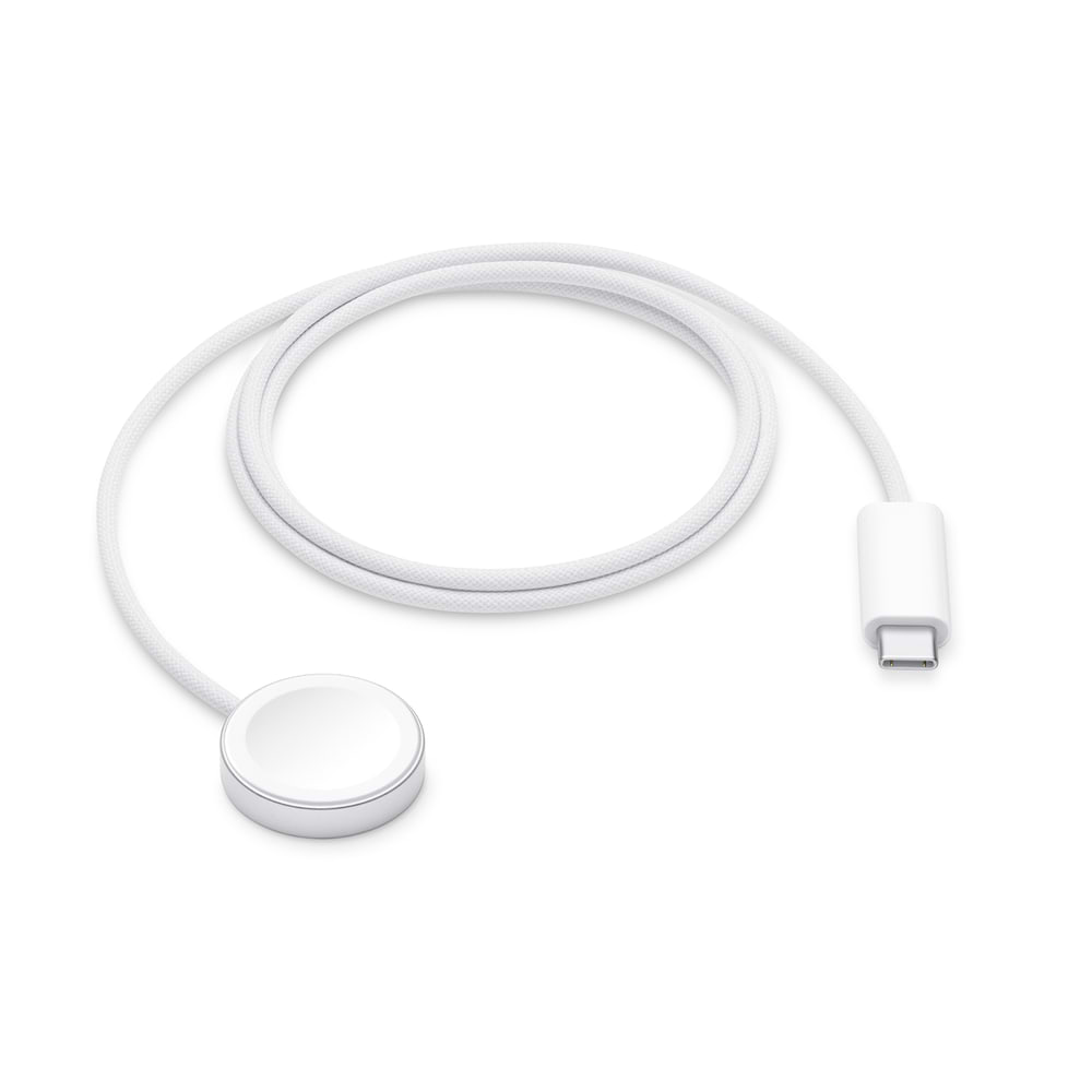 כבל טעינה שזור לטעינת Apple Watch באורך 1 מטר מבית Apple. מטען אפל ווטש קונים ב-iStore.