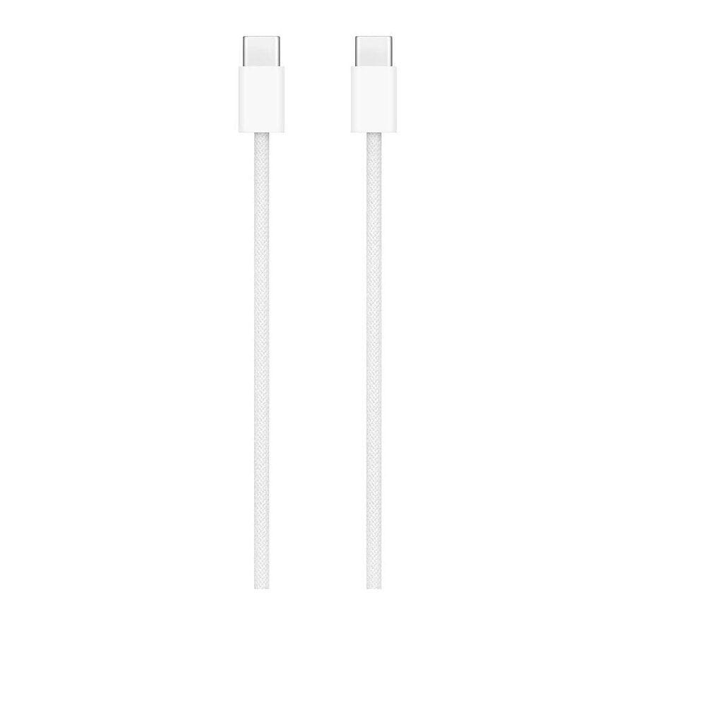 כבל USB-C איכותי באורך 1 מטר מבית Apple, בעל עיצוב ארוג שמעניק עמידות גבוהה. הכבל מיועד לטעינה, סנכרון והעברת נתונים בין מכשירים תומכי USB-C, ותומך בטעינה מהירה בהספק של עד 60W. מתאים למגוון מכשירי iPhone, iPad, Mac, ו-AirPods עם חיבור USB-C.