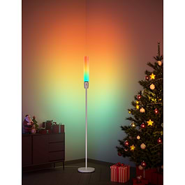 Govee - RGBICWW Cylinder Corner Floor Lamp / White