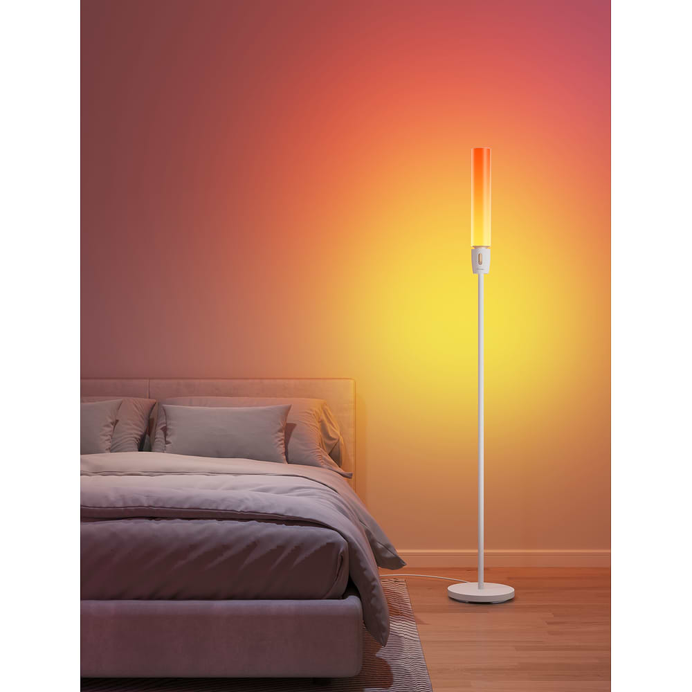 Govee - RGBICWW Cylinder Corner Floor Lamp / White