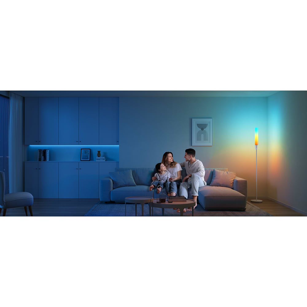 Govee - RGBICWW Cylinder Corner Floor Lamp / White