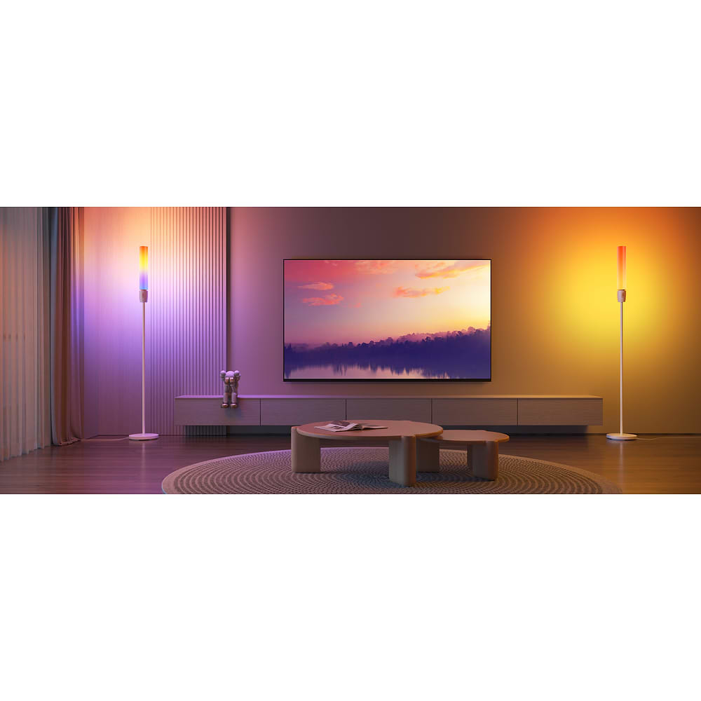 Govee - RGBICWW Cylinder Corner Floor Lamp / White