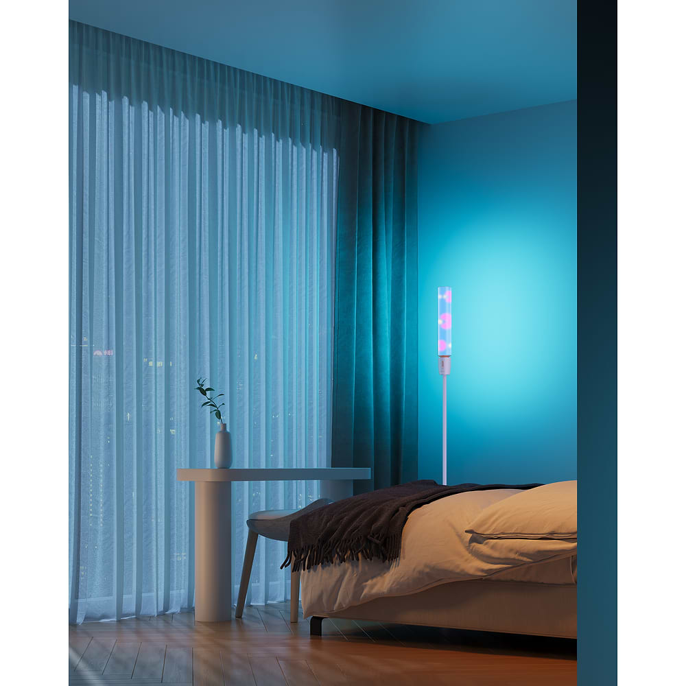 Govee - RGBICWW Cylinder Corner Floor Lamp / White