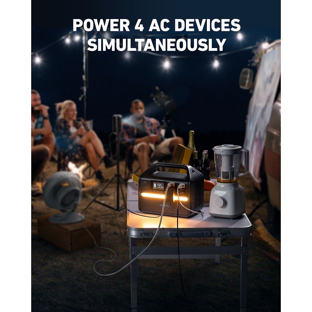 Anker - 535 Portable Power Station 512Wh / Black