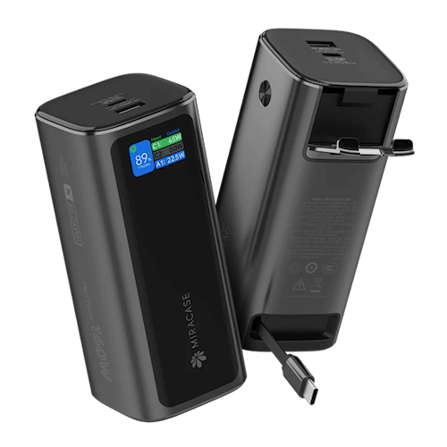 miracase - 20000mAh 130W Power Bank with USB-C Cable