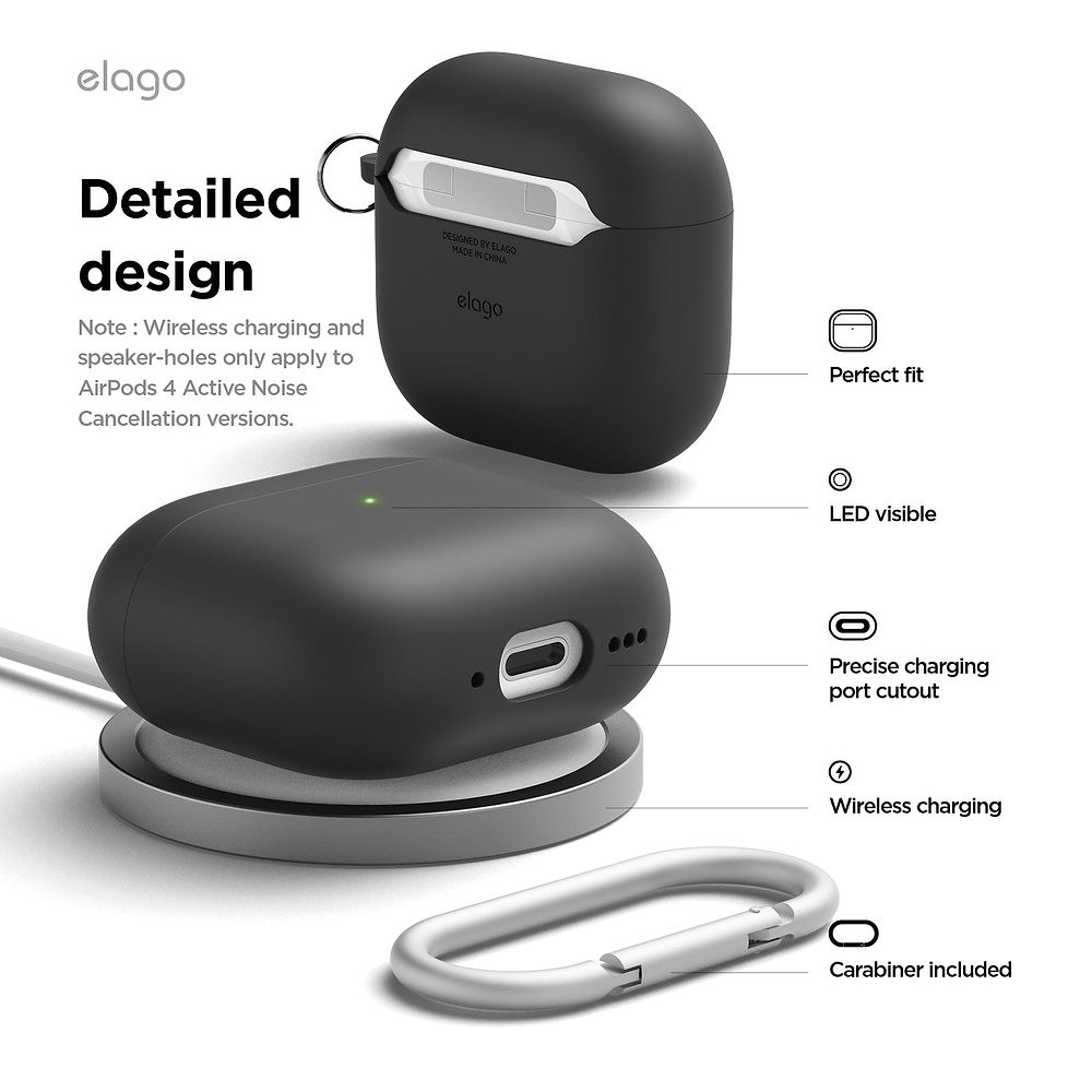 elago - AirPods 4 Liquid Silicone Hang Case 