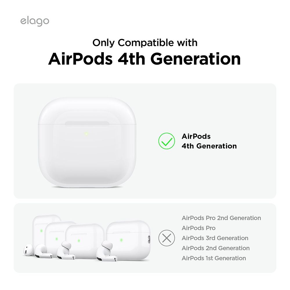 elago - AirPods 4 Liquid Silicone Hang Case 