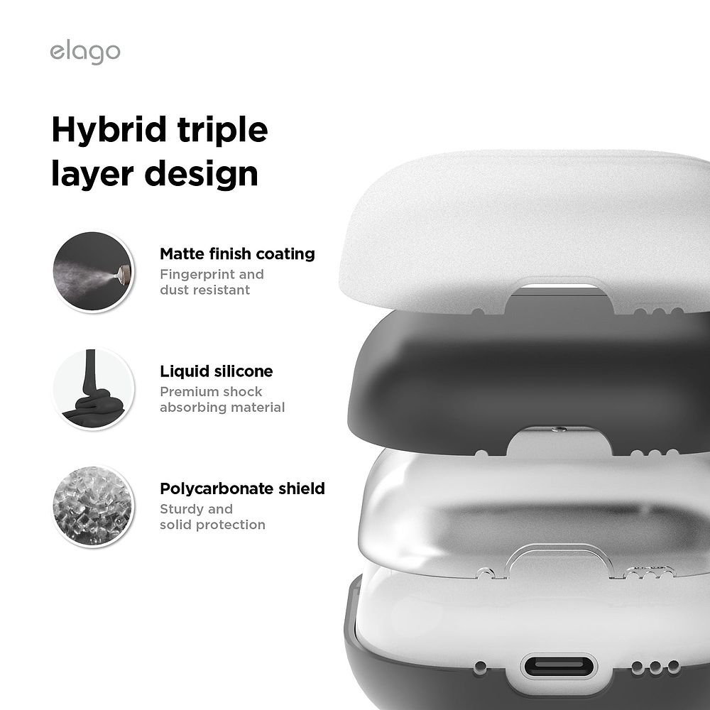 elago - AirPods 4 Liquid Silicone Hang Case 
