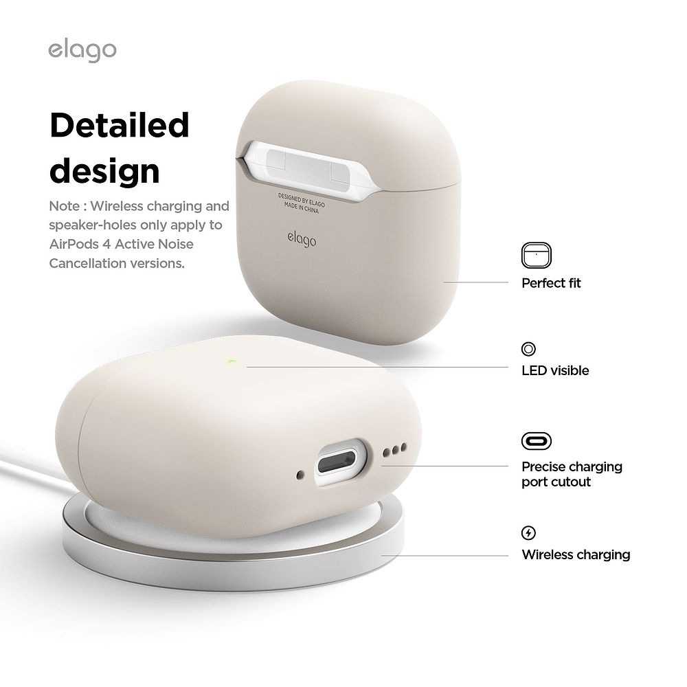 elago - AirPods 4 Liquid Silicone Basic Case