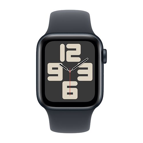 Apple - Apple Watch SE GPS + Cellular 40mm / Midnight Aluminium Case with Midnight Sport Band (S/M)