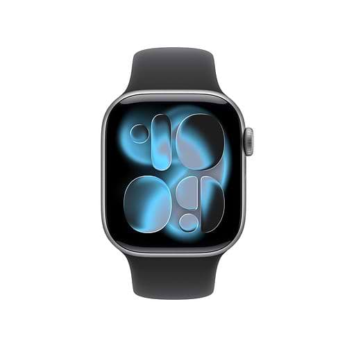 Apple - Apple Watch Series 11 GPS 42mm / Space Grey Aluminium Case with Black Sport Band (M/L)