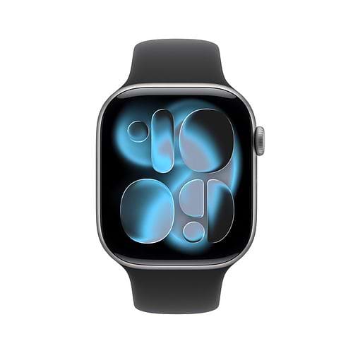 Apple - Apple Watch Series 11 GPS 46mm / Space Grey Aluminium Case with Black Sport Band (S/M)