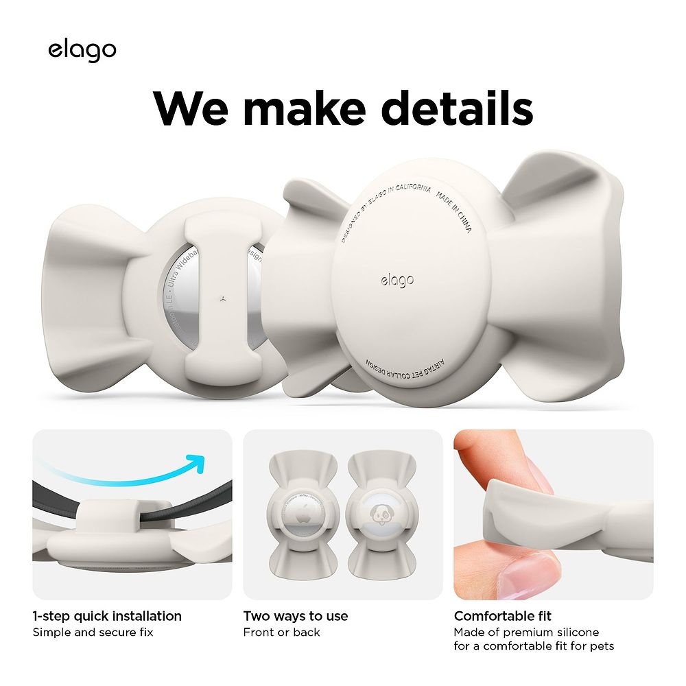 elago - Ribbon Pet Collar AirTag Case