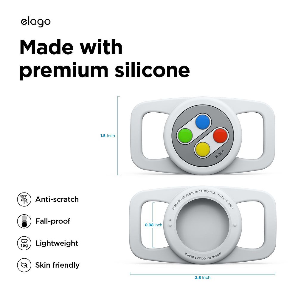 elago - W5 Pet Collar AirTag Case