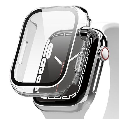 elago - 41/45 mm Clear Shield Case for Apple Watch Series 7/8/9 / Clear 