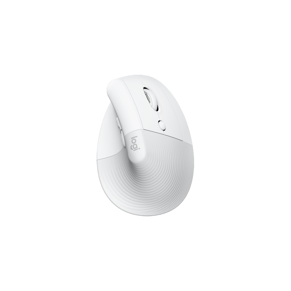 Logitech - Lift Vertical Ergonomic Mouse / Off White/Pale Grey