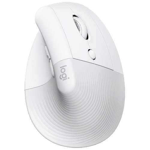 Logitech - Lift Vertical Ergonomic Mouse / Off White/Pale Grey