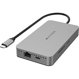 HYPER - Dual 4K HDMI 10-in-1 USB-C Hub For M1/M2/M3 Chip / Space Gray