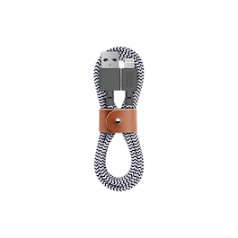 NATIVE UNION - Belt USB-A to Lightning Cable (1.2m) / Zebra