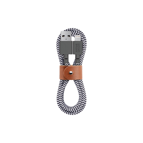NATIVE UNION - Belt USB-A to Lightning Cable (1.2m) / Zebra