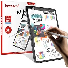 Bersem - (2 Pack) Paperfeel Screen Protector for iPad Pro 12.9 / Clear/Matte