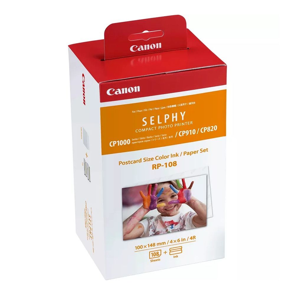 Canon - PR-108 Color Ink + 108 Sheets Paper Set / White