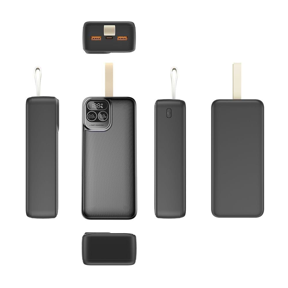 Essentials 30000mAh 22.5W Power Bank with LCD Display