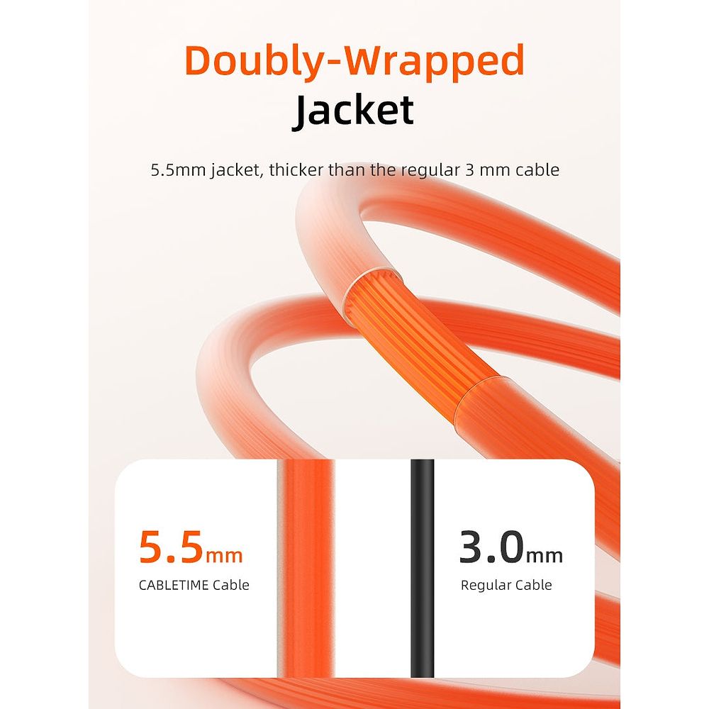 Cable Time - USB-C Cable / Orange