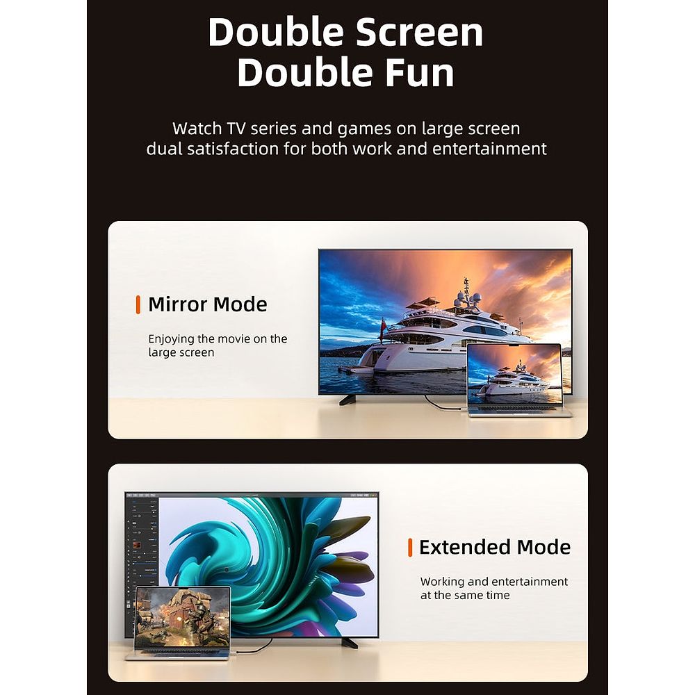 Cable Time - USB-C to HDMI 8K/60Hz Cable