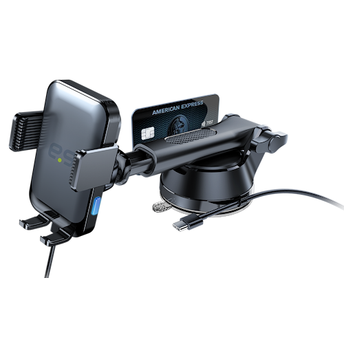 PureGear - Charging Grip Dash/Windshield Mount / Black