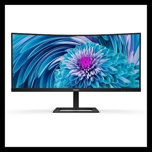 Philips - 34-inch Ultrawide Curved Display 240Hz with and Speakers (346E2CUAE) / Black