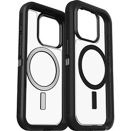 Otterbox - Defender XT MagSafe Case for iPhone 15 Pro / Clear Black