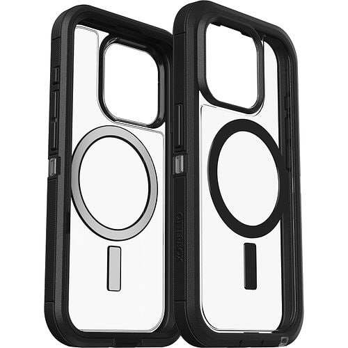 Otterbox - Defender XT MagSafe Case for iPhone 15 Pro / Clear Black