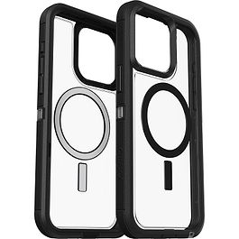 Otterbox - Defender XT MagSafe Case for iPhone 15 Pro Max / Clear Black