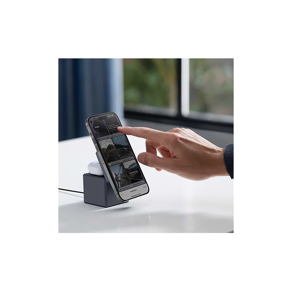 Anker - 3-in-1 Cube with MagSafe / Black Stone