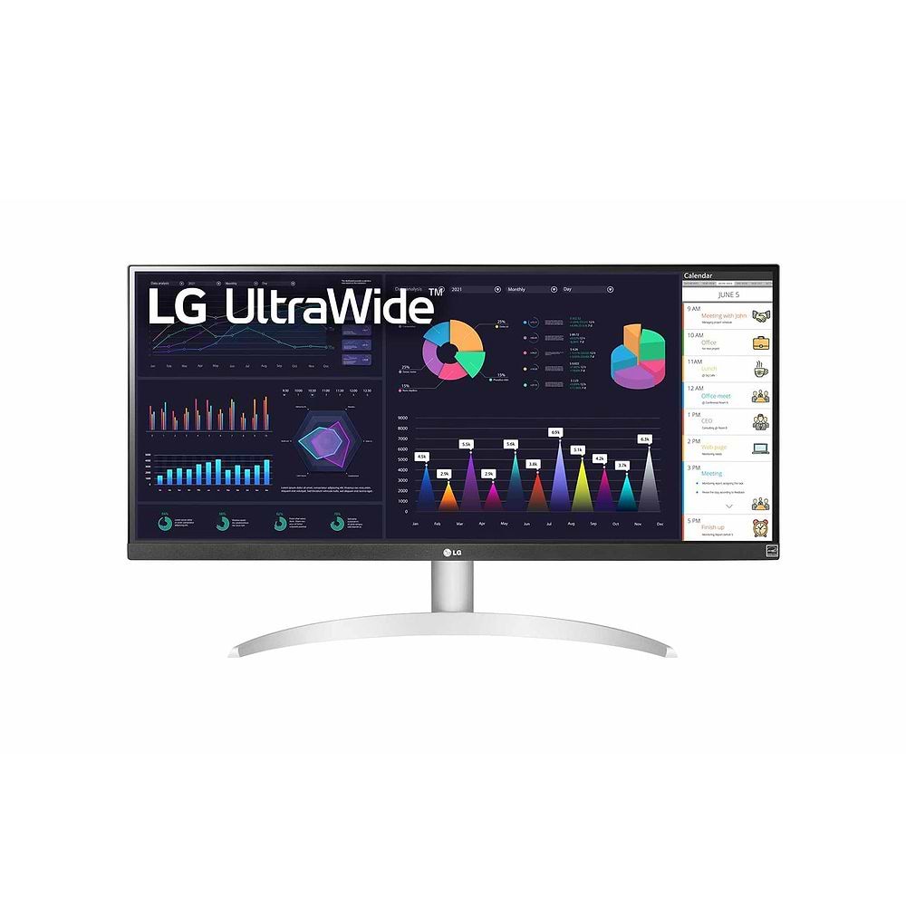 LG 29 UltraWide Monitor FHD HDR10 AMD FreeSync IPS with USB Type C White