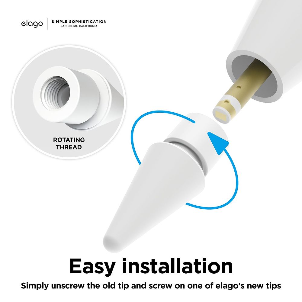 elago - Apple Pencil Replacement Tips [4 Pack]