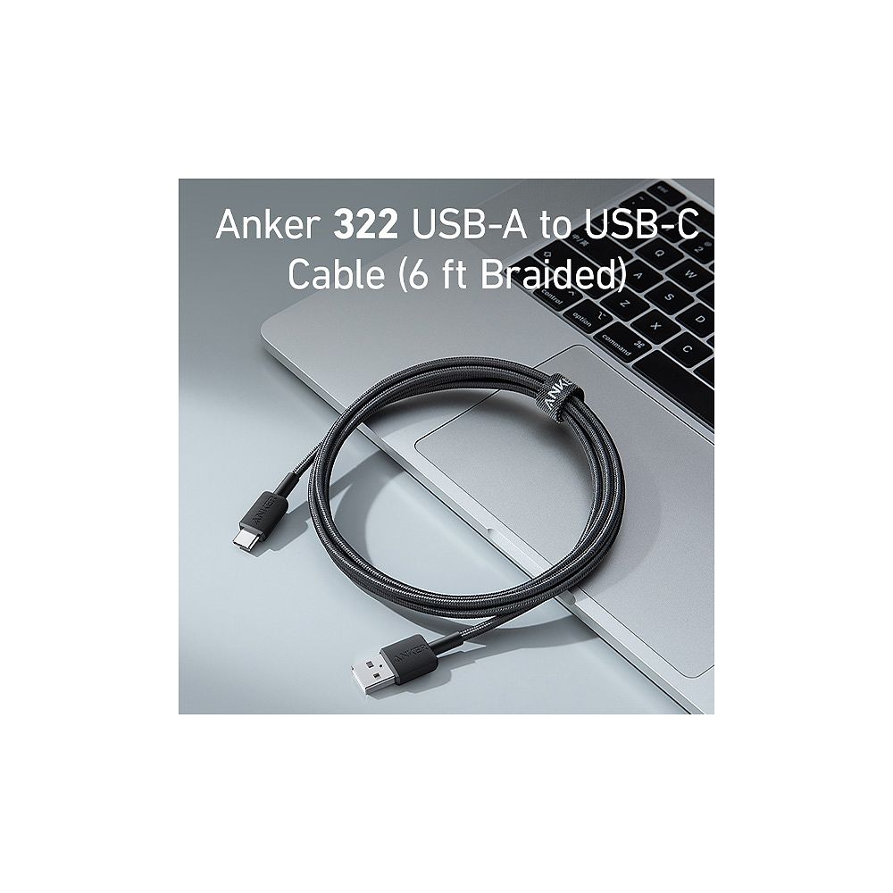 Anker - USB-A to USB-C Cable (1.8m) / Black