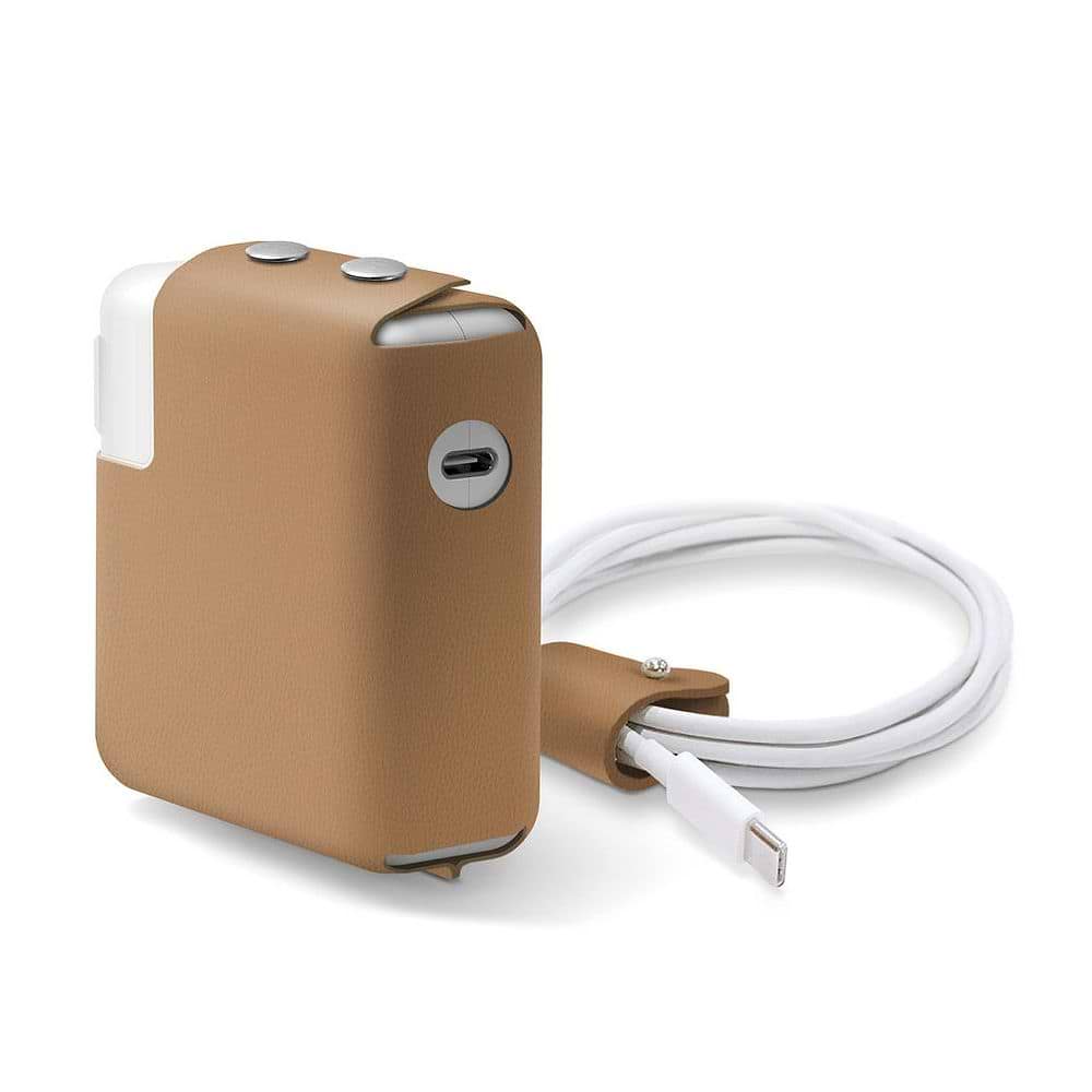 elago - MacBook Charger Leather Cover for MacBook Pro 15 inch