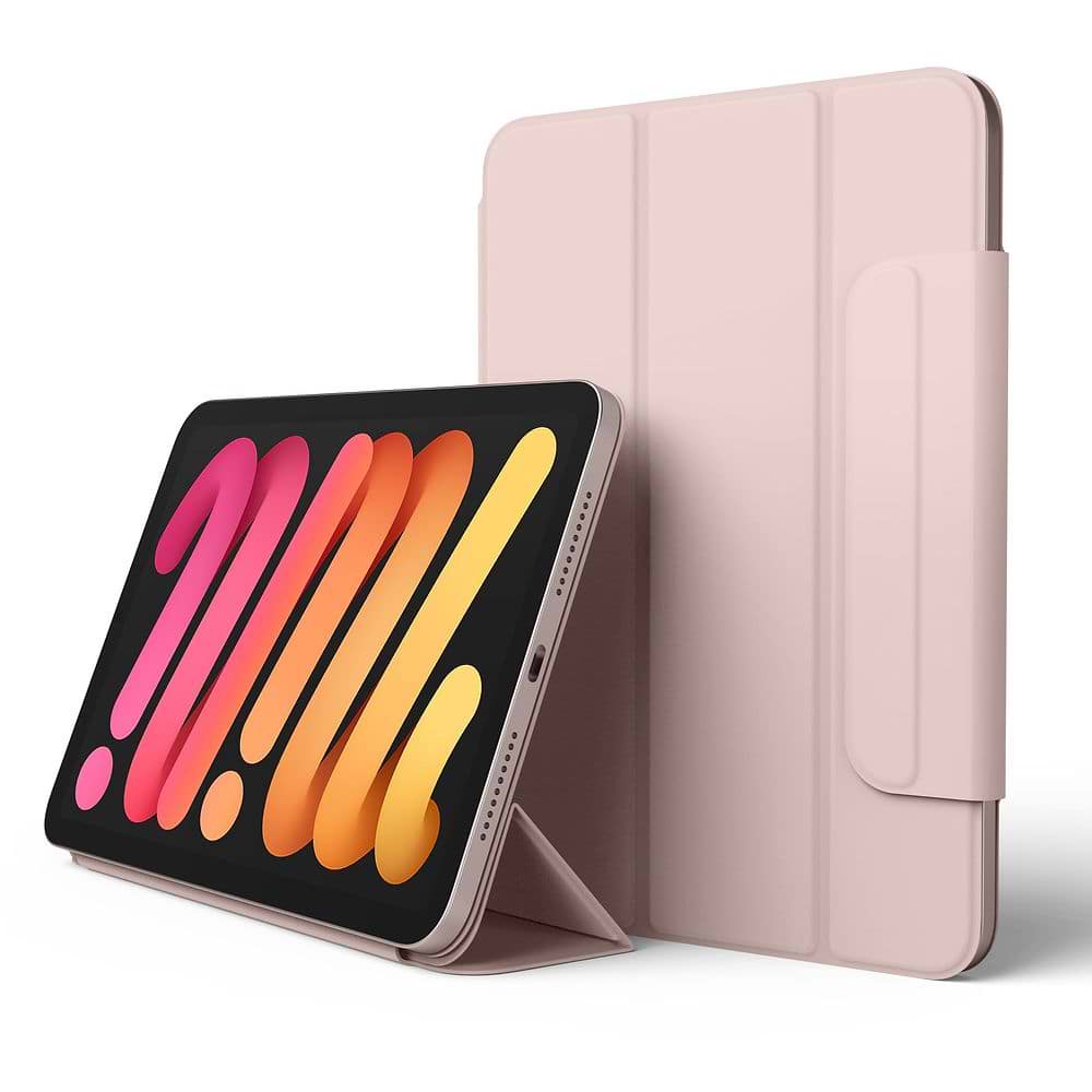 elago Smart Folio Case with Clasp for iPad Mini 6th sand pink