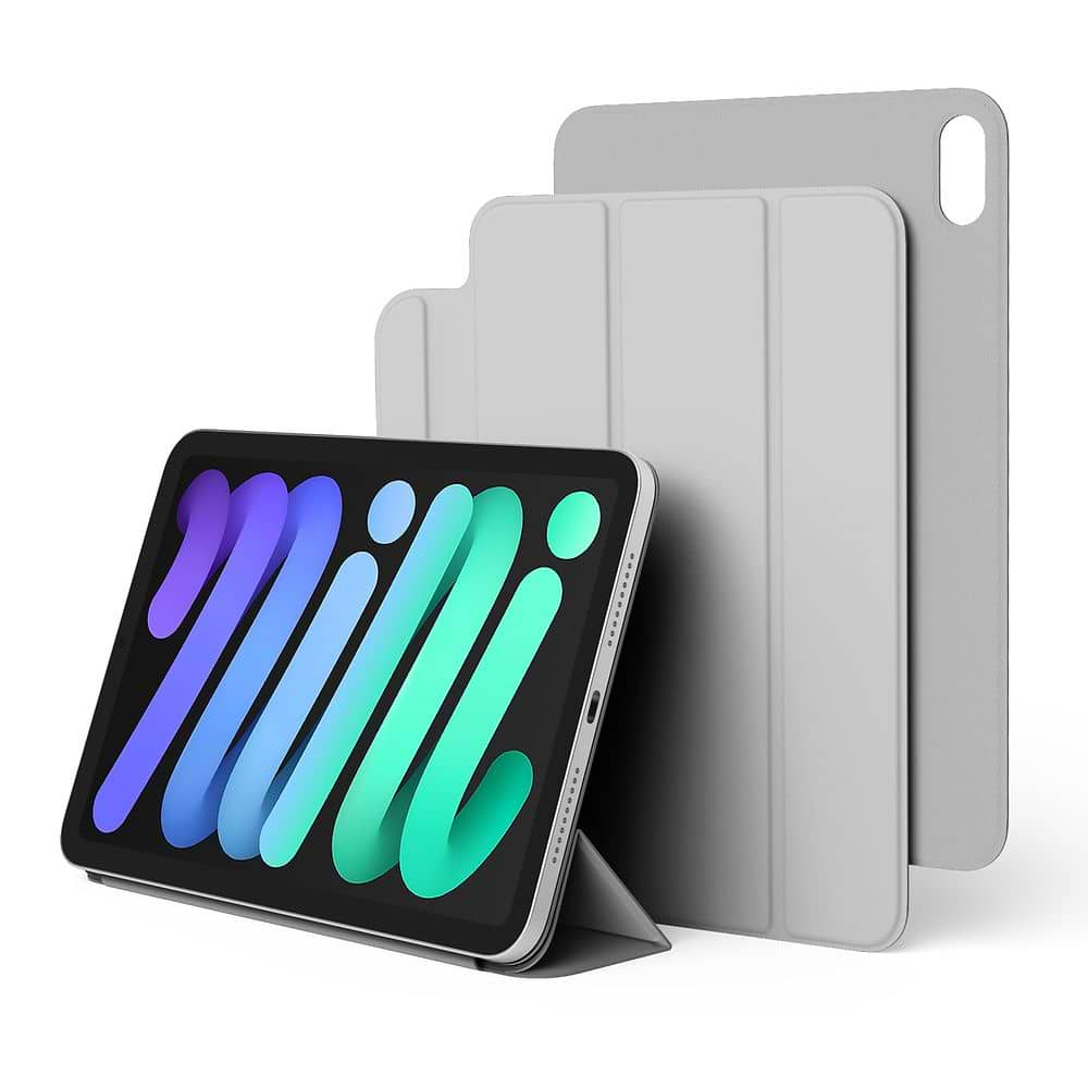 elago Smart Folio Case with Clasp for iPad Mini 6th Light Grey