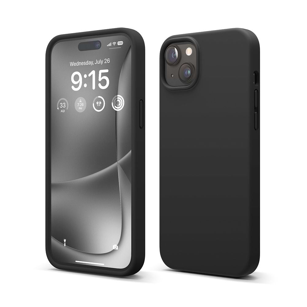 elago Liquid Silicone Case for iPhone 15 Plus black