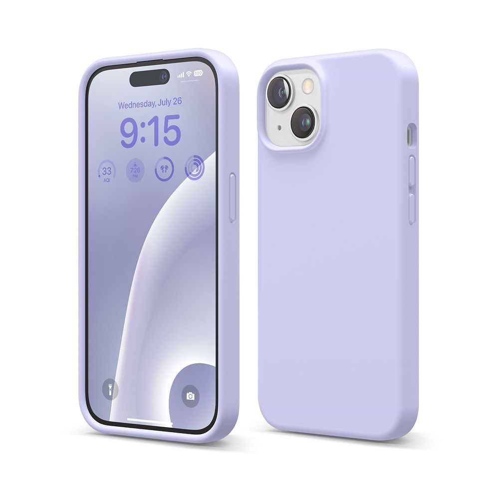 elago Silicone Case for iPhone 15 purple
