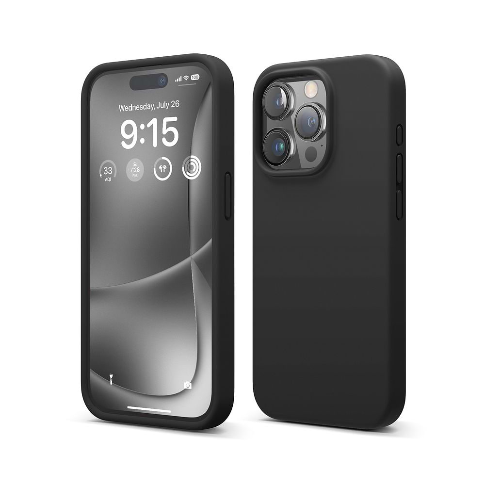 elago Liquid Silicone Case for iPhone 15 Pro black