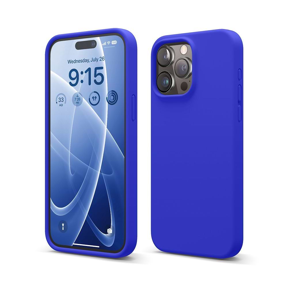 iPhone 15 Pro Max elago Silicone Case blue