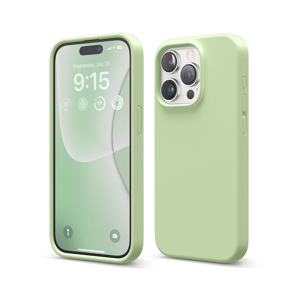 elago Silicone Case for iPhone 15 Pro green
